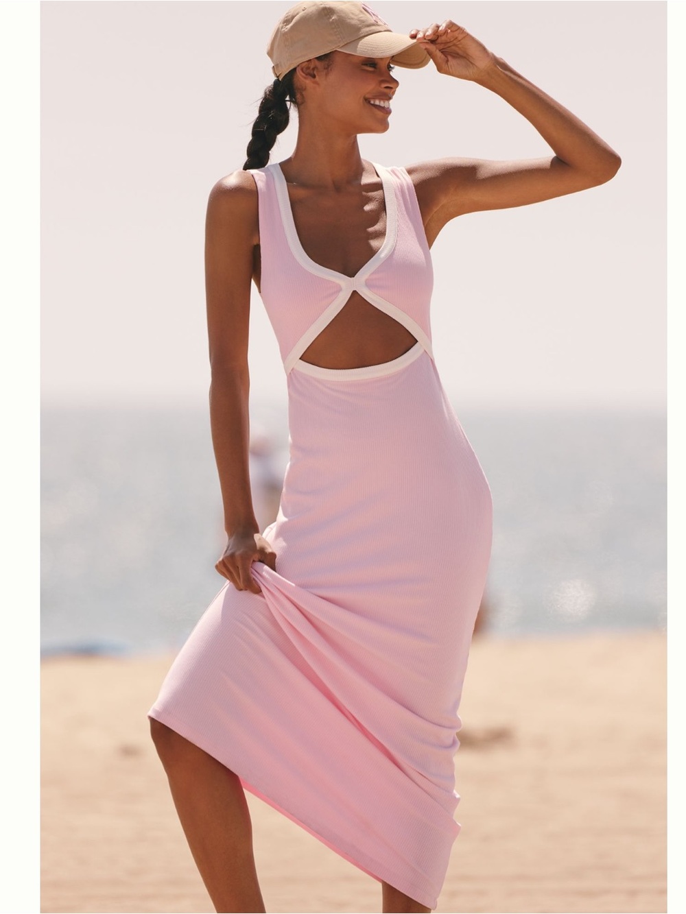 LSPACE Steph Cutout Midi Dress